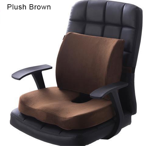 Plush Brown Cushion on a Chair